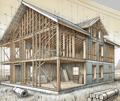 montazna kuca skica bez zidova